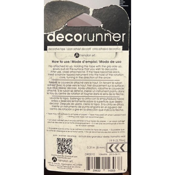 Decorunner Decorative Adhesive Tape Green Scrapbooking Craft Tool 19 Ft Holiday - Picture 2 of 2